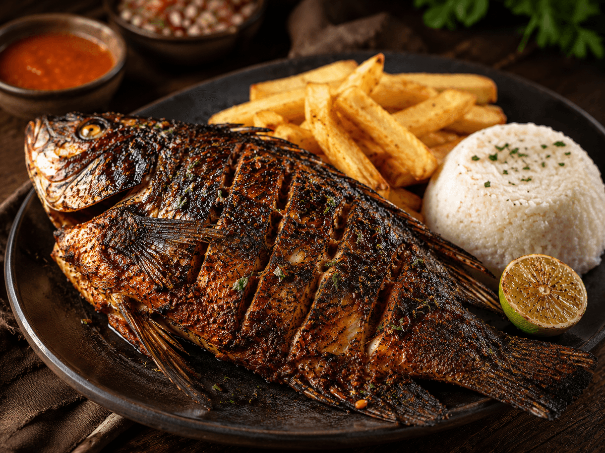 BBQ Dry Marinated Lake Victoria Fish