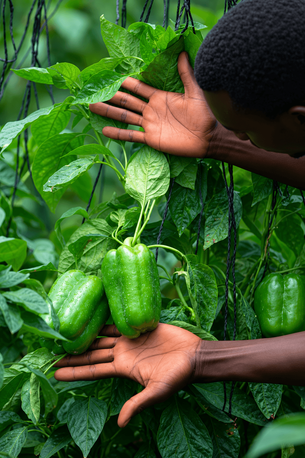 Harvest of green abundance at Ubuntu Kreative Village